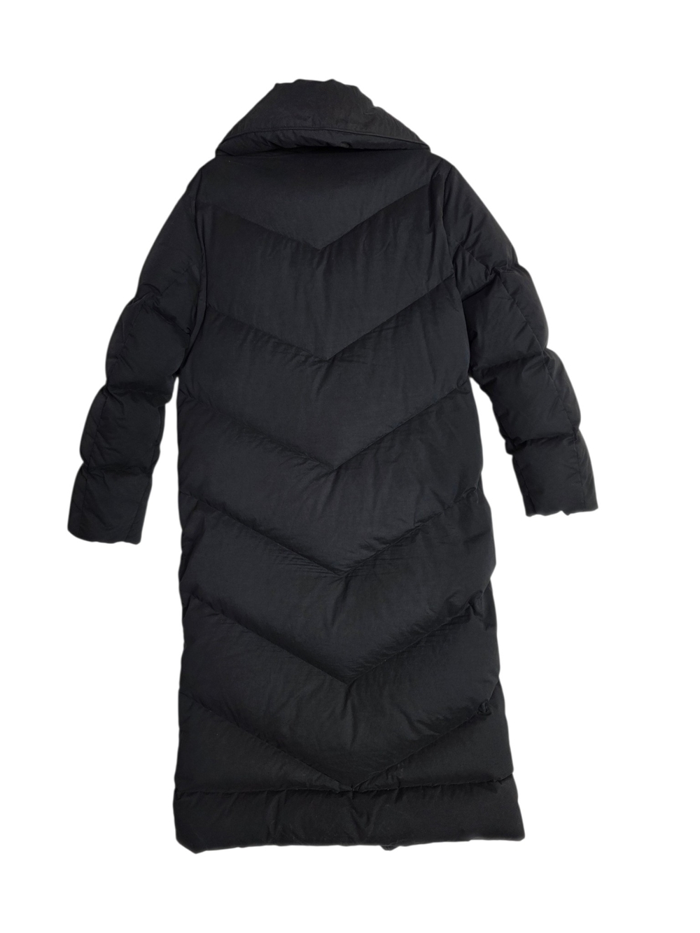 Wilfred Duvet Long Down filled Black Puffer Coat - Picture 5 of 13